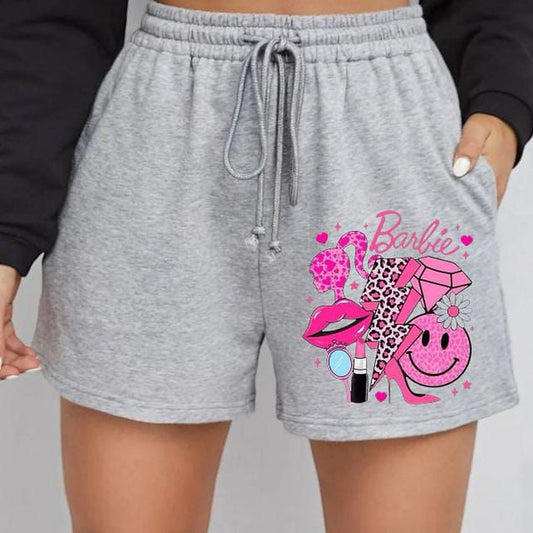 Barbie print shorts