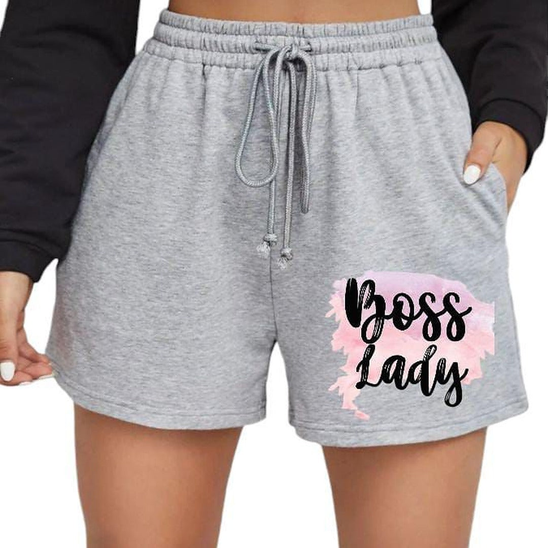 Letter print shorts