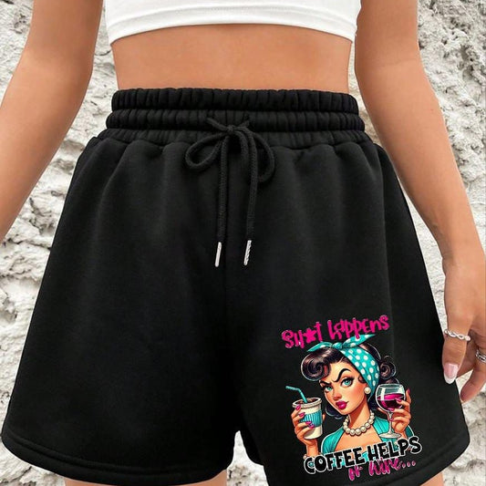 Graphic print shorts