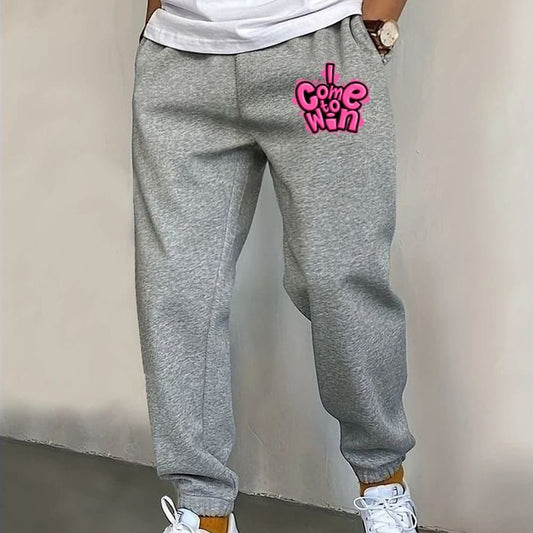 Letter print sweatpants