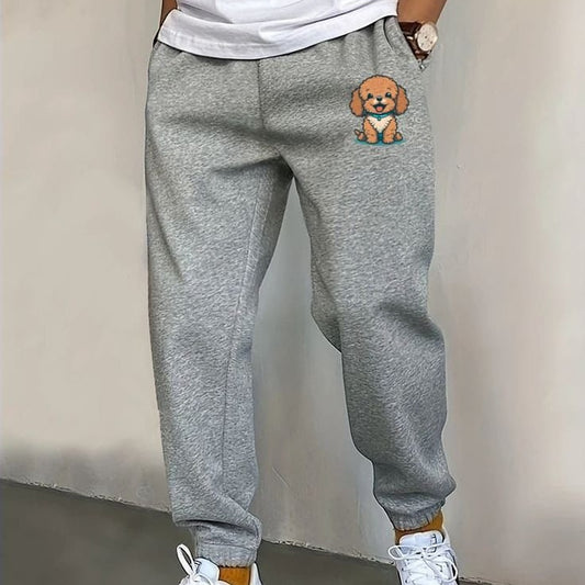 Puppy print sweatpants