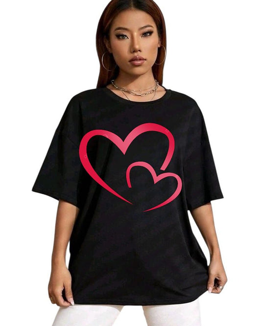 Heart Printed T-Shirt