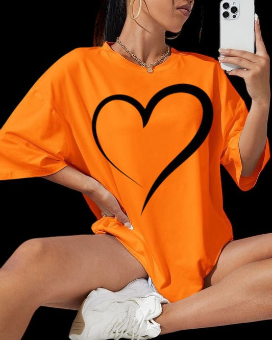 Heart Printed T-Shirt