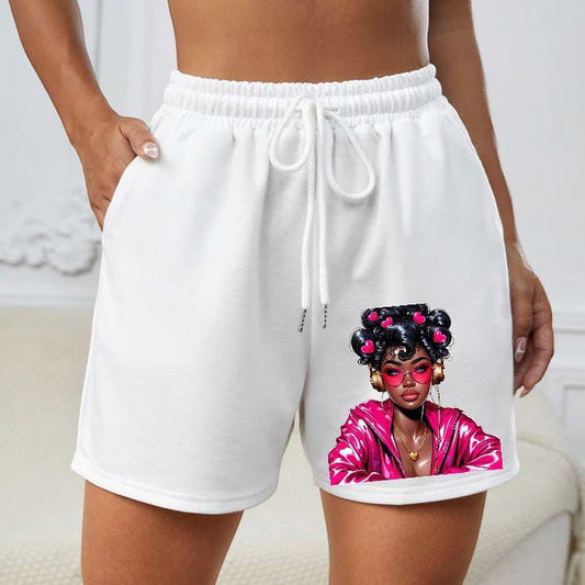 Graphic print shorts
